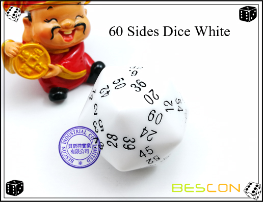 60 Sides Dice White