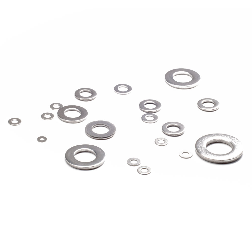 1030pcs Flat Washers M2 M3 M4 M5 M6 M8 M10 M12 Stainless Steel Washer Kit Metal Gaskets Washers Set For Screw Bolt