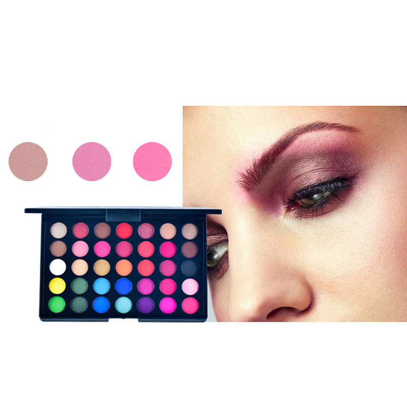 35 Colors Matte Eyeshadow Pallete Holographic 3D Shiny Makeup Eye Shadow Metallic Diamond Pigment Powder Fashion Cosmetic TSLM4