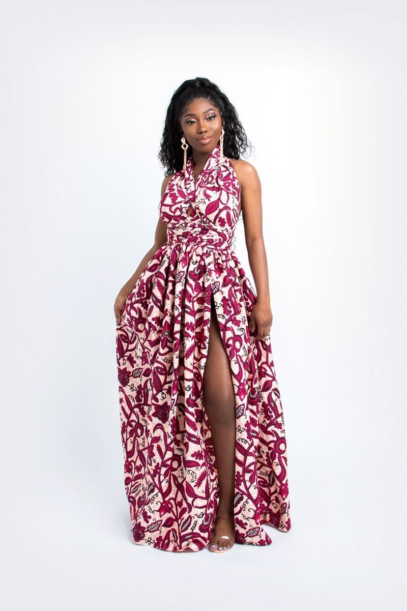 Printing Summer Style 2020 Long African Dress Women Traditional African Clothing Maxi Dresses Elegant Multiple Wear long dress