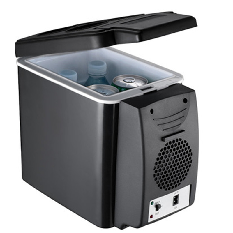 6L Mini Car Fridge Cooler Warmer 2 in 1 Multi-function 12V Travel Refrigerator Portable Electric Icebox Cooler Box Freezer