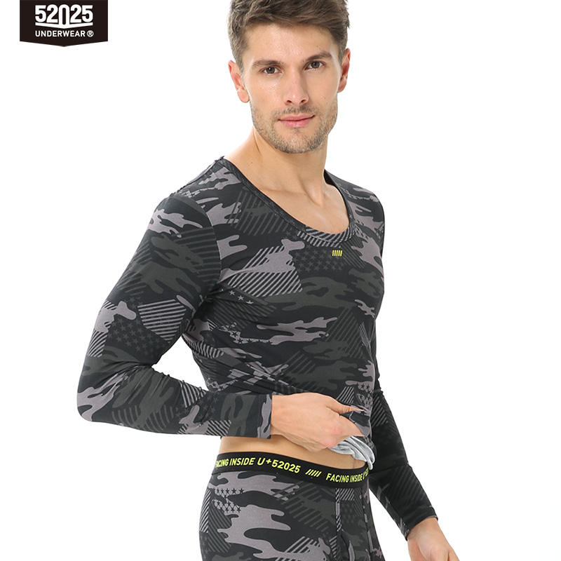 52025 Men Thermal Underwear Women Thermal Underwear Camouflage Thermals Soft Cotton Modal Long Johns Athletic Fit Thermal Suit