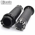 BJMOTO Motorcycle CNC Aluminum 1'' 25mm Handle Bar Cross Grips Hand Grip For Harley Sportster Touring Dyna Softail Custom