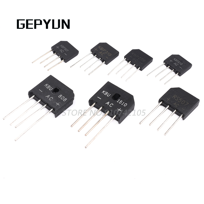 10PCS Diode Bridge Rectifier KBP310 3A 1000V