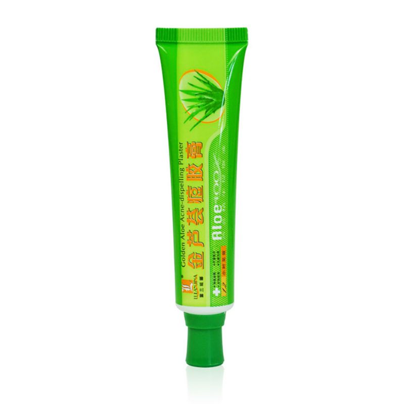 30g Aloe Vera Gel Anti-Acne Oil Control Gold Aloe Acne Dispelling Ointment Plaster Removal Cream Face Skin Care