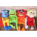 New The Muppets Show Kermit Frog Miss Piggy Drummer Gonzo Plush Hand Puppet 40cm