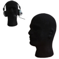 Male Foam Flocking Head Model Glasses Headset Wig Display Stand Tool Mannequin hairdresser's head Black foam mannequin hair head