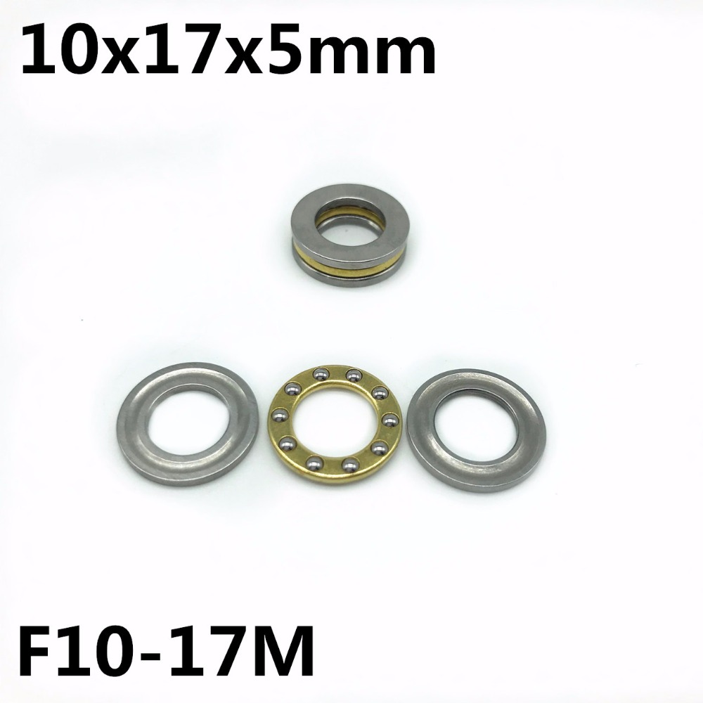 10Pcs F10-17M 10x17x5 mm Axial Ball Thrust Bearing plane thrust ball bearing High quality