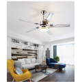 Factory wholesale high quality 52 Inch stainless steel LED Ceiling Fans Creative simplicity 4 leaves led Fan lights