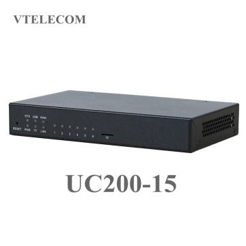 Advanced IP PBX UC200-15 with 60 users, 15 concurrent calls VOIP free PBX
