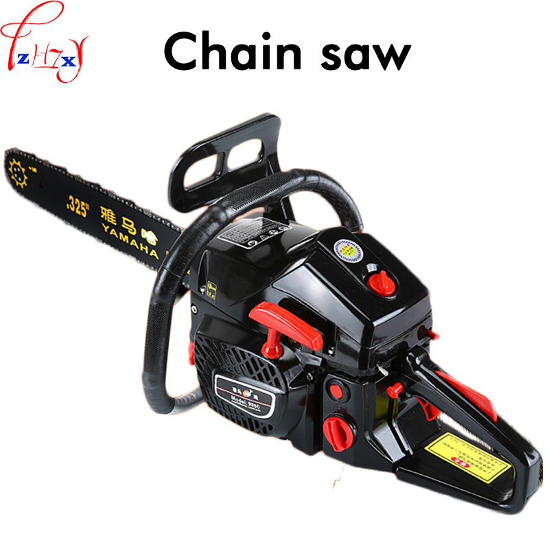 High Power Gasoline SawHand Held Chain Saw Cutting Wood Machine Oil Logging Saw Machine Garden Tools 3.8KW
