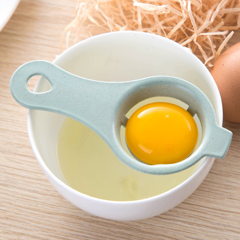 2 Pcs Useful Egg White Separator Egg Yellow Egg Liquid Filter Wheat straw Kitchen Gadget Cooking Egg Dividers Tools Separators