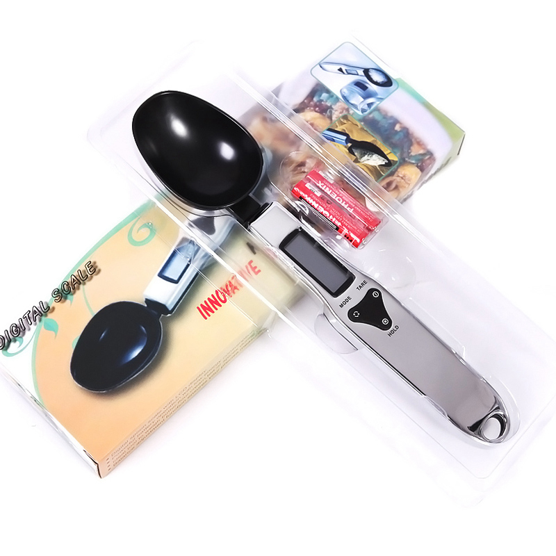Portable LCD Digital Kitchen Measuring Spoon Scale Useful 500/0.1g Digital LCD Gram Kitchen Lab Spoon Scales Volume Food Weight