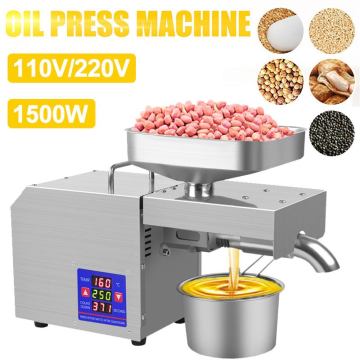 Stainless Steel Oil Presser Automatic Cold Press Home Commercial Hydraulic Oil Press Machine For Olive Peanut Oil Extractor