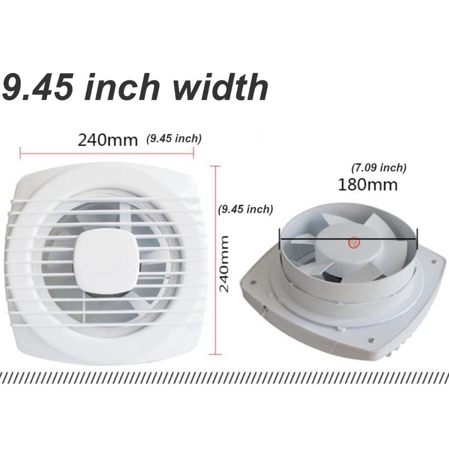 220V 4/6/7inch silence Ventilating Strong Exhaust Extractor Fan for Window Wall Bathroom Toilet Kitchen Mounted 110/150/180mm