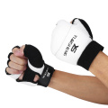White Kids Adult Half Finger Fight Boxing Gloves Mitts Sanda Karate Sandbag Protector for MMA Muay Thai Kick Boxing Training