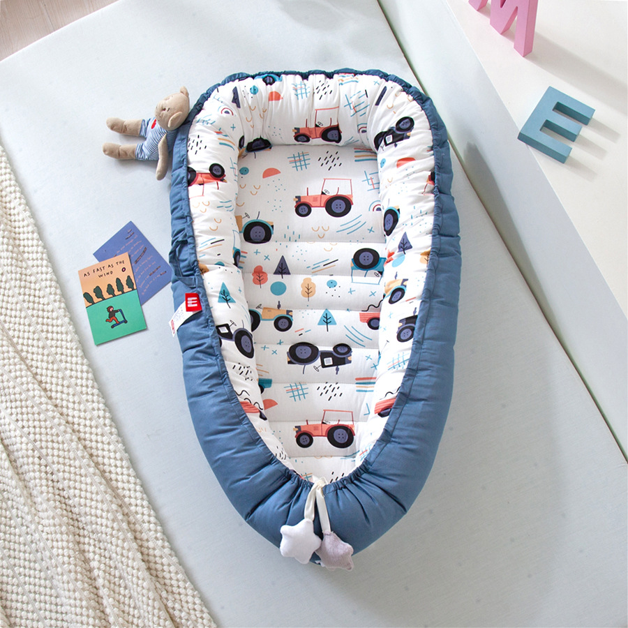 80*50cm Baby Sleeper Nest Bed Portable Toddler Playpen Crib Infant Toddler Cot Cradle Newborn Bassinet Bumper