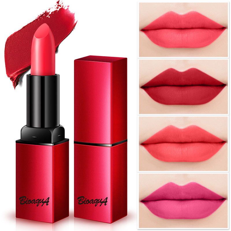 Bioaqua Matte Lipstick Velvet High Quality Waterproof Long Lasting Moisture Beauty Lipsticks Cosmetic Lips Matte Makeup Batons