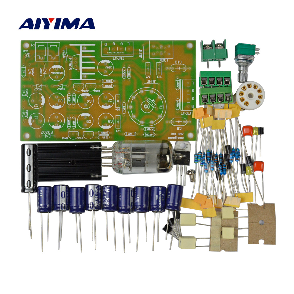 AIYIMA AC12V 6N3 Tube Pre Amplifier AMP Buffer Bile Preamp For Filtering Amplifiers Audio Signal DIY