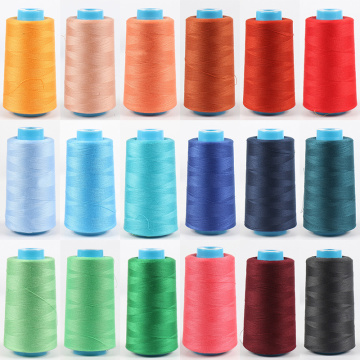 Sewing Thread Hot Sale Industrial Popular 3500Yards/Roll Sewing Machine Overlocking Thread High Quality Durable 40 Colors