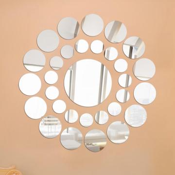 High Quality Environmental Protection 31X Round Mirror Wall Sticker Acrylic Surface Decal Home Room DIY Art Decor 17Aug 02