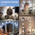 LED Makeup Mirror Light Bulbs USB Hollywood Make up Lamp Vanity Lights Bathroom Dressing Table Lighting Dimmable LED Wall Lamp