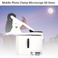 Mobile Phone 60X Macro Lens HD Phone Microscope With Universal Clip External Zoom Lenses For iPhone Samsung And Smartphone