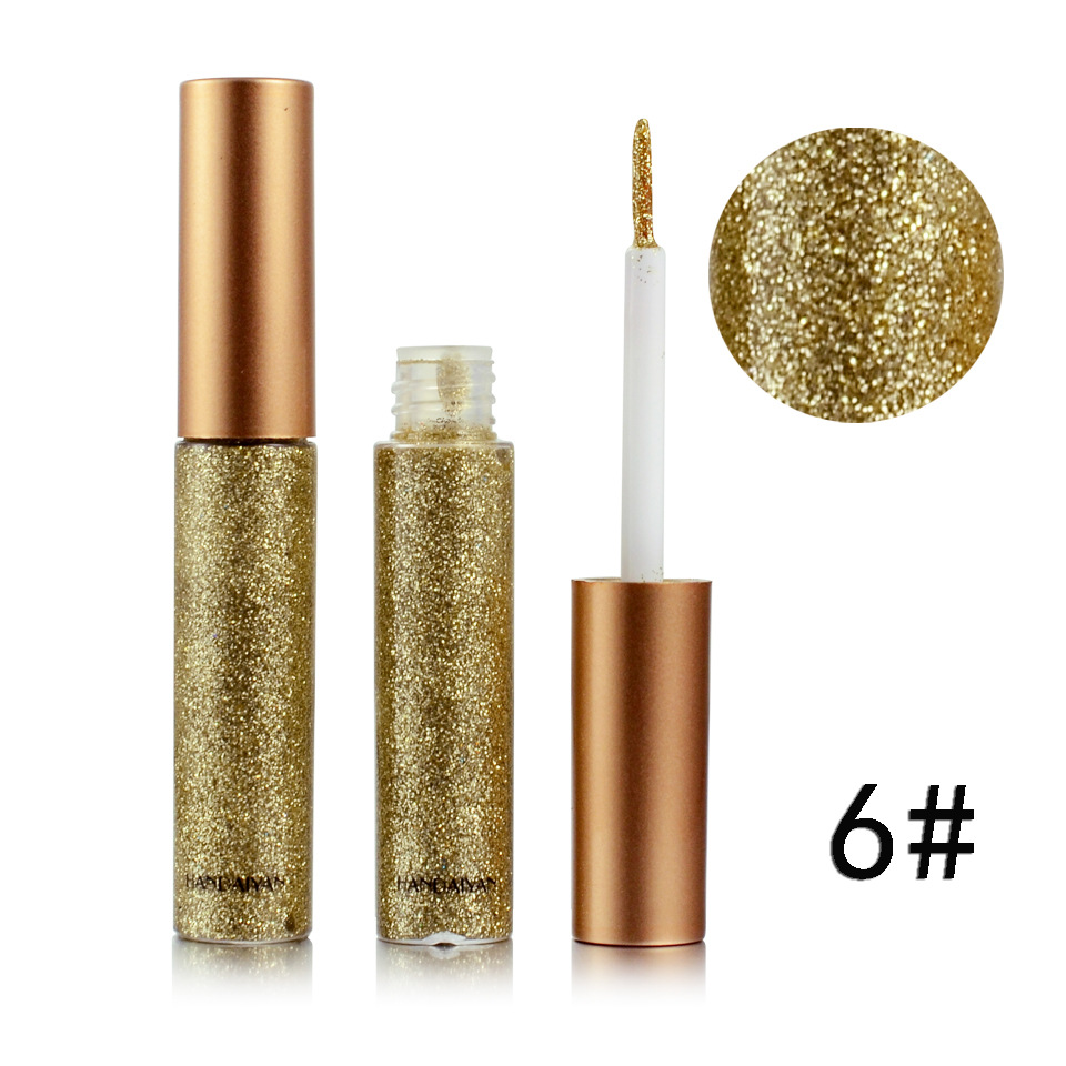 Glitter Eyeliner Pen Beauty Cosmetics Long Lasting Waterproof Eye Liner Eyeshadow Shimmer Metallic Eye Liner Pencil Makeup Tools