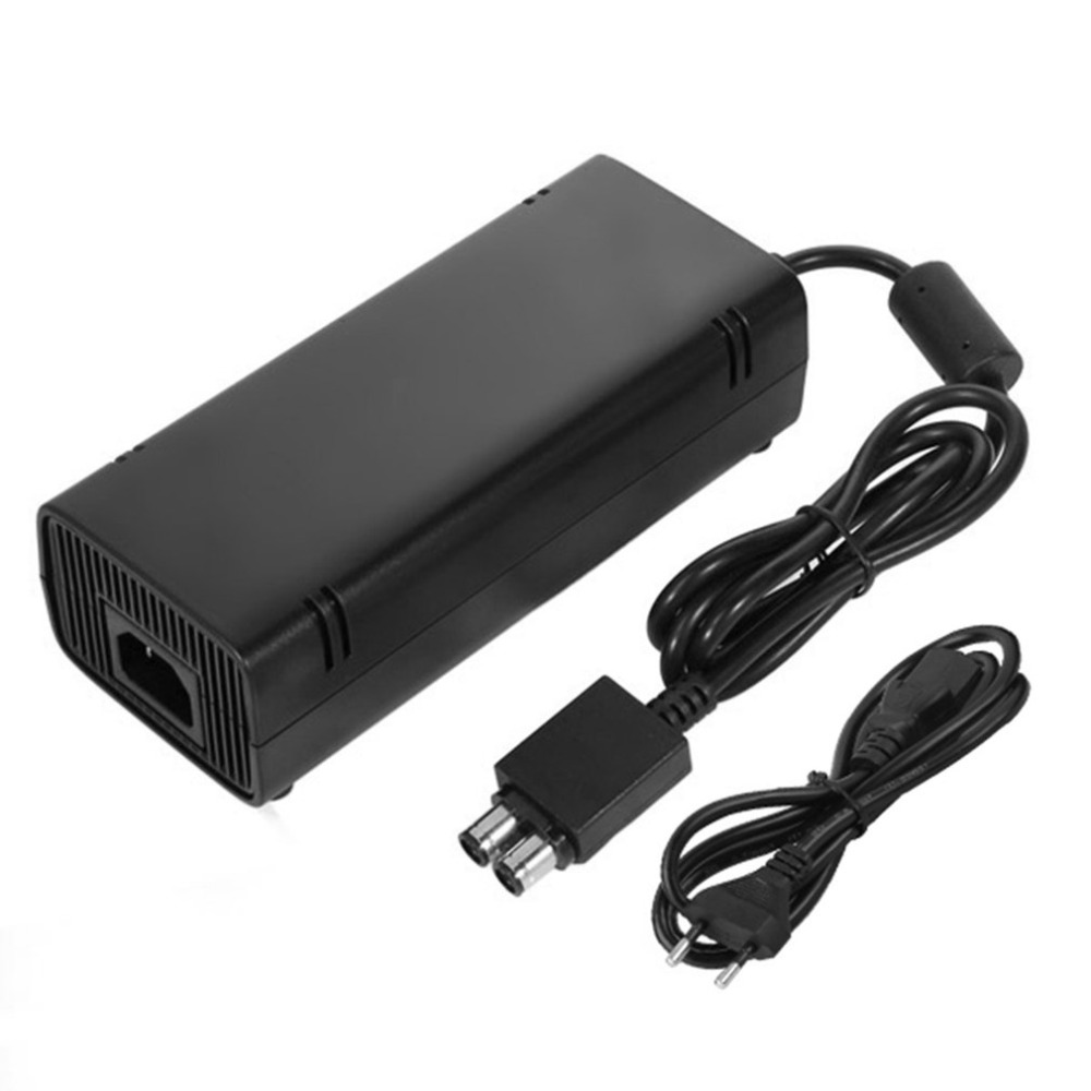 Mini Sealed AC Brick Adapter Power Supply for Xbox 360 Slim With Charger Cable 135W Universal 110-220V Wide Voltage Low Noise