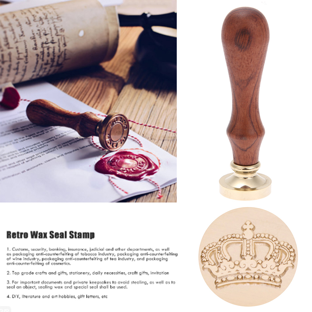 Replace Copper Head Wax Seal Antique Sealing Wax Stamp Hobby Tools Sets Wood Handle DIY Envelope Wedding Invitations