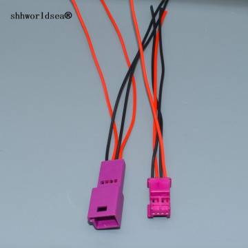 shhworldsea 4 Pin/Way Female or Male LED Atmosphere Light Lamp Wire Harness Cable Pigtail For BMW x1 740 760 530 520 528 G38