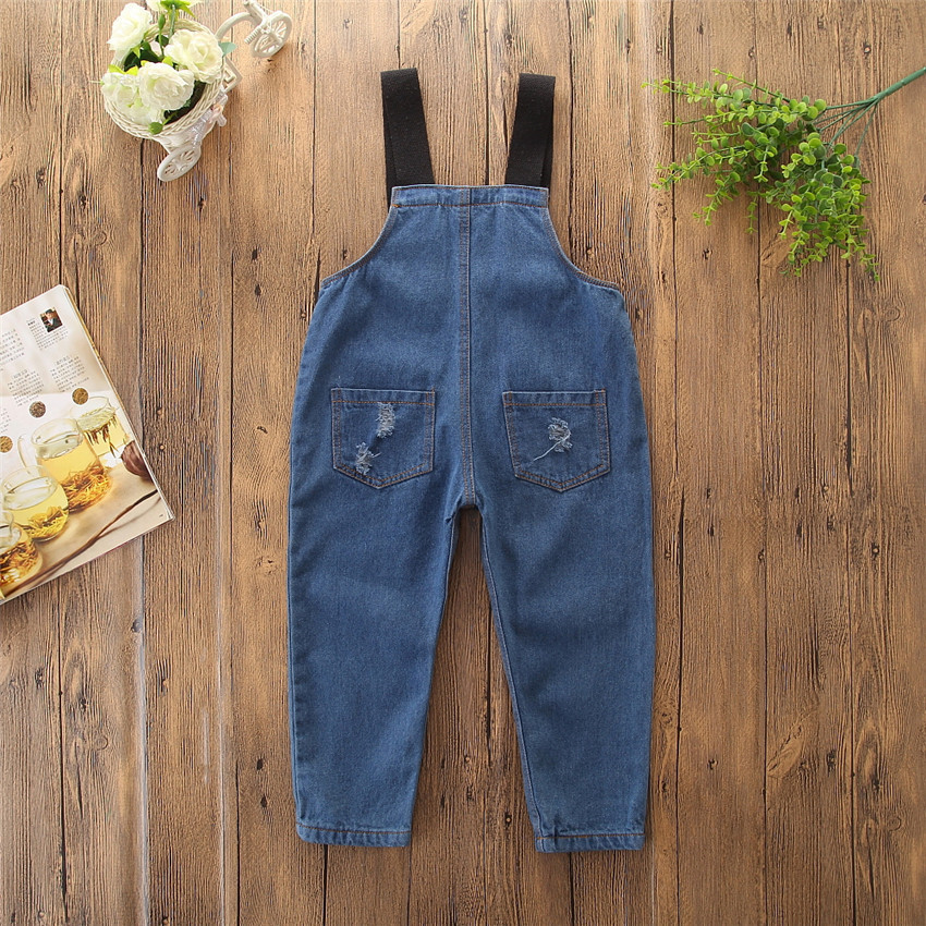3-7Years/New Spring Children Clothes Fashion Casual Overalls Baby Girls Boys Jeans For Kids Clothing Denim Pants Trousers BC1686