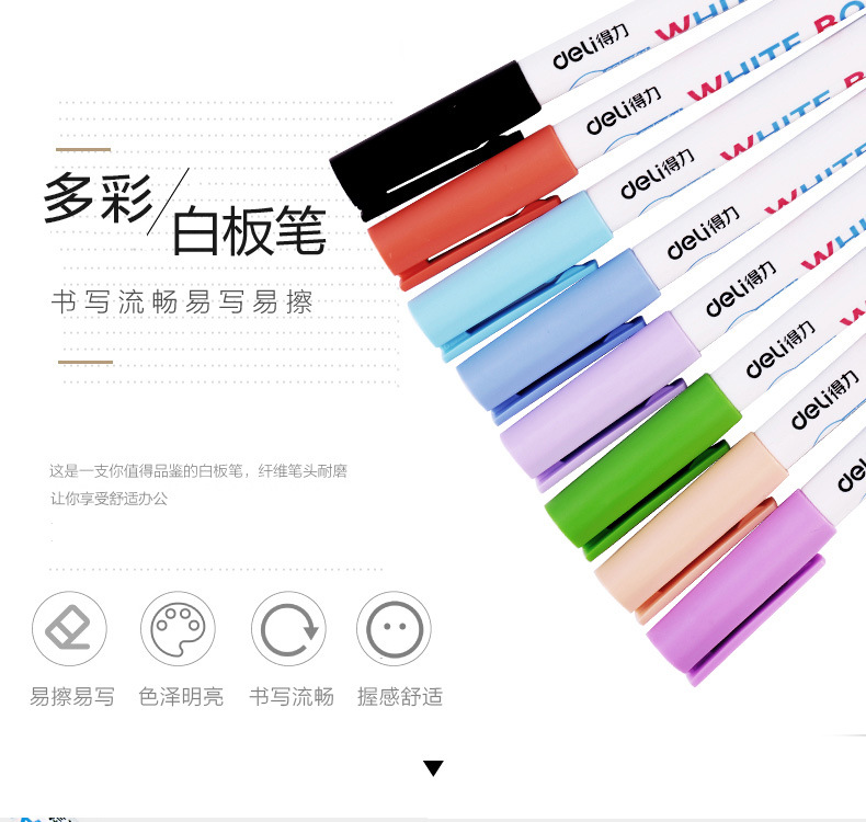 8 Colors Low-Odor Dry Erase Markers, Whiteboard Erasable Marker Pens Set, Ultra Fine Tip, Assorted Colors