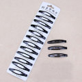 12PCS/Pack New Simple Black Hair Clips Girls Hairpins BB Clips Barrettes Headbands For Womens Hairgrips Hair Accessories 2 Sizes