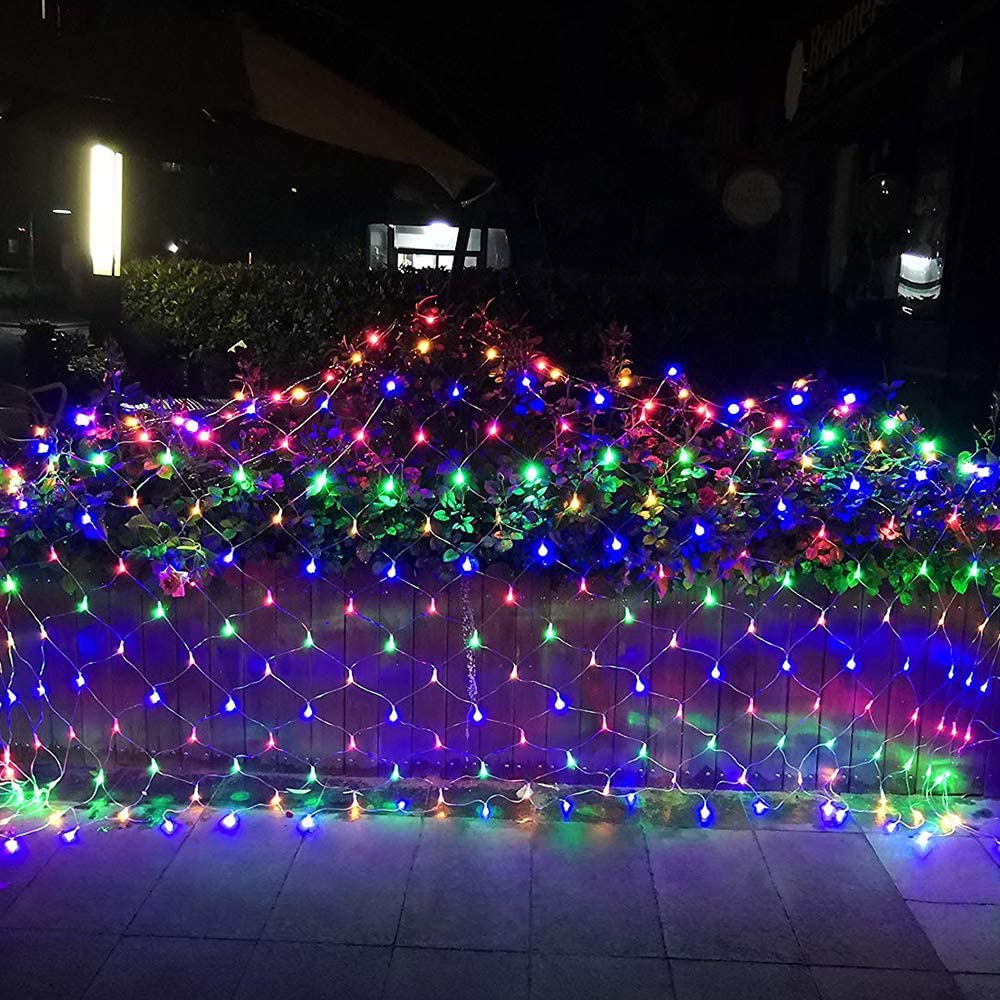 1.5x1.5M 3x2M 6x4M LED Net Mesh Fairy String Light Garland Window Curtain Christmas Fairy Light Wedding Party Holiday Light