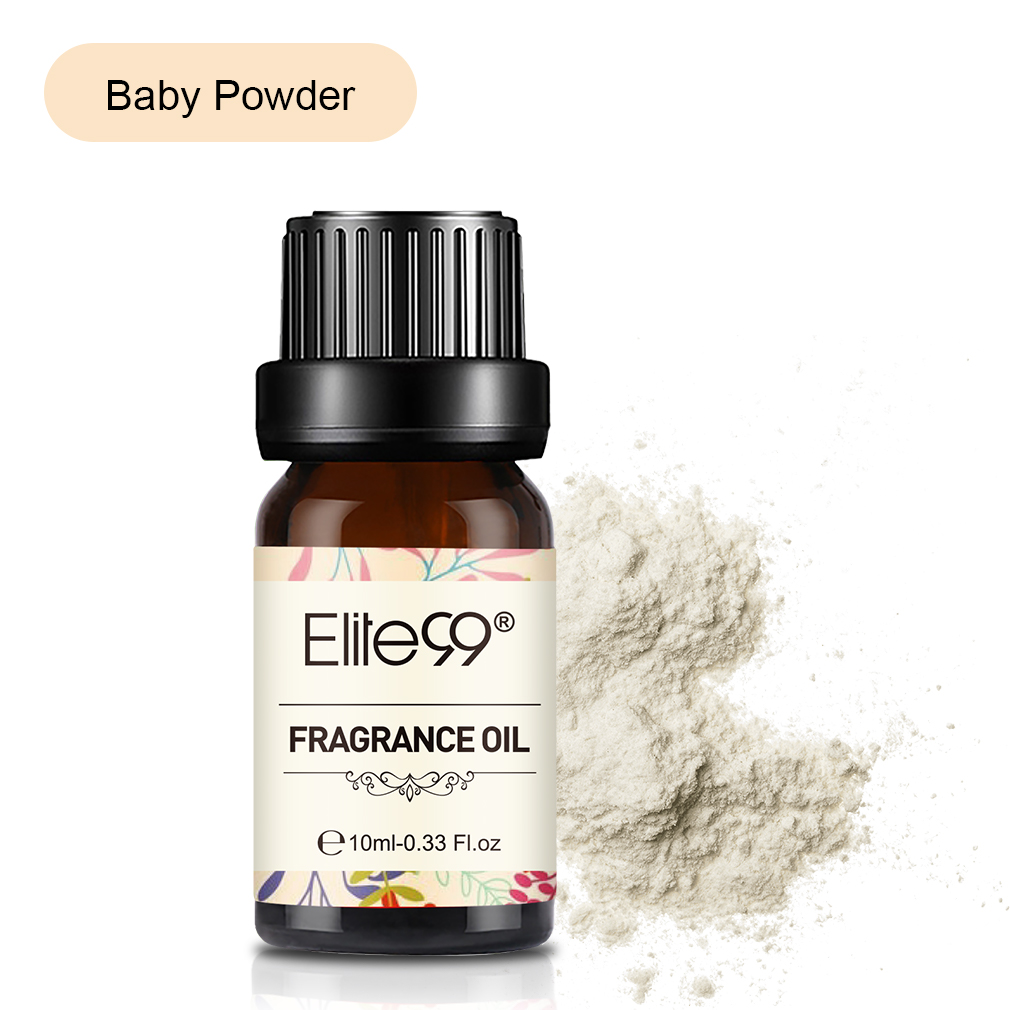 Elite99 10ml Baby Powder Fragrance Oil For Aroma Aromatherapy Humidifier Air Freshening Oils Flower Fruit Natural Essential Oil