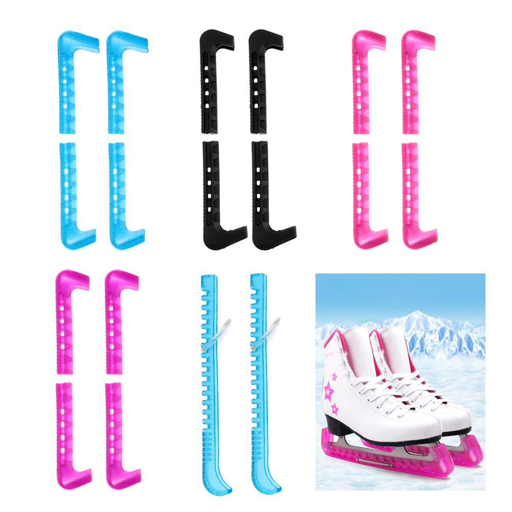 2 pcs Soft Plastic Ice Hockey Figure Skate Blade Guard Cover Protective Non-slip Prevent Skate Shoes Protector Ice Skate Guards