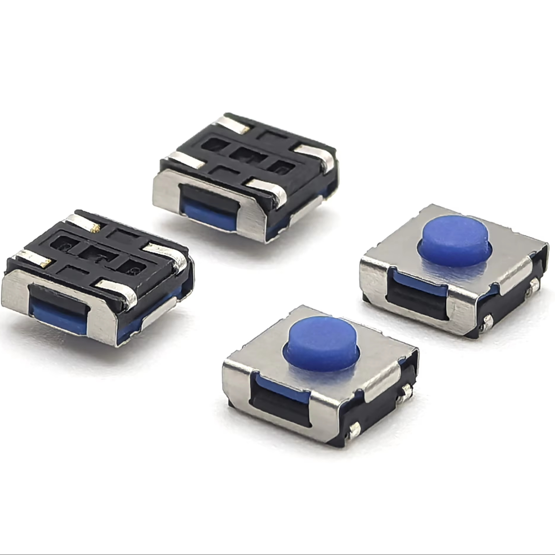 TACT SWITCH 6.2*6.2mm H3.5mm Silicone Blue Button 4P