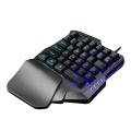 Ergonomic Design Single Hand USB Wired 35 Keys Gaming Keypad Keyboard RGB LED Backlight Keyboard For G30 PUGB LOL