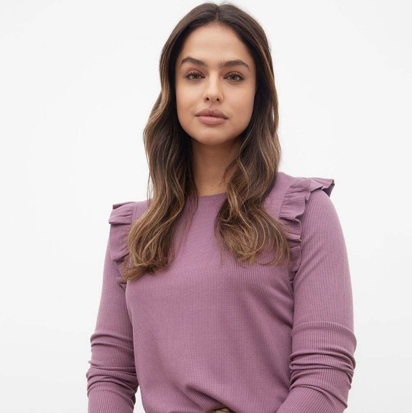Womens Fashion Waffle T-Shirts