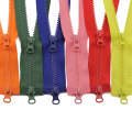 5# Colorful Double Side Sliders Zippers Resin Open-end Tail Zipper Locks For DIY Handmake Sewing Long Zip Decoration Supplies