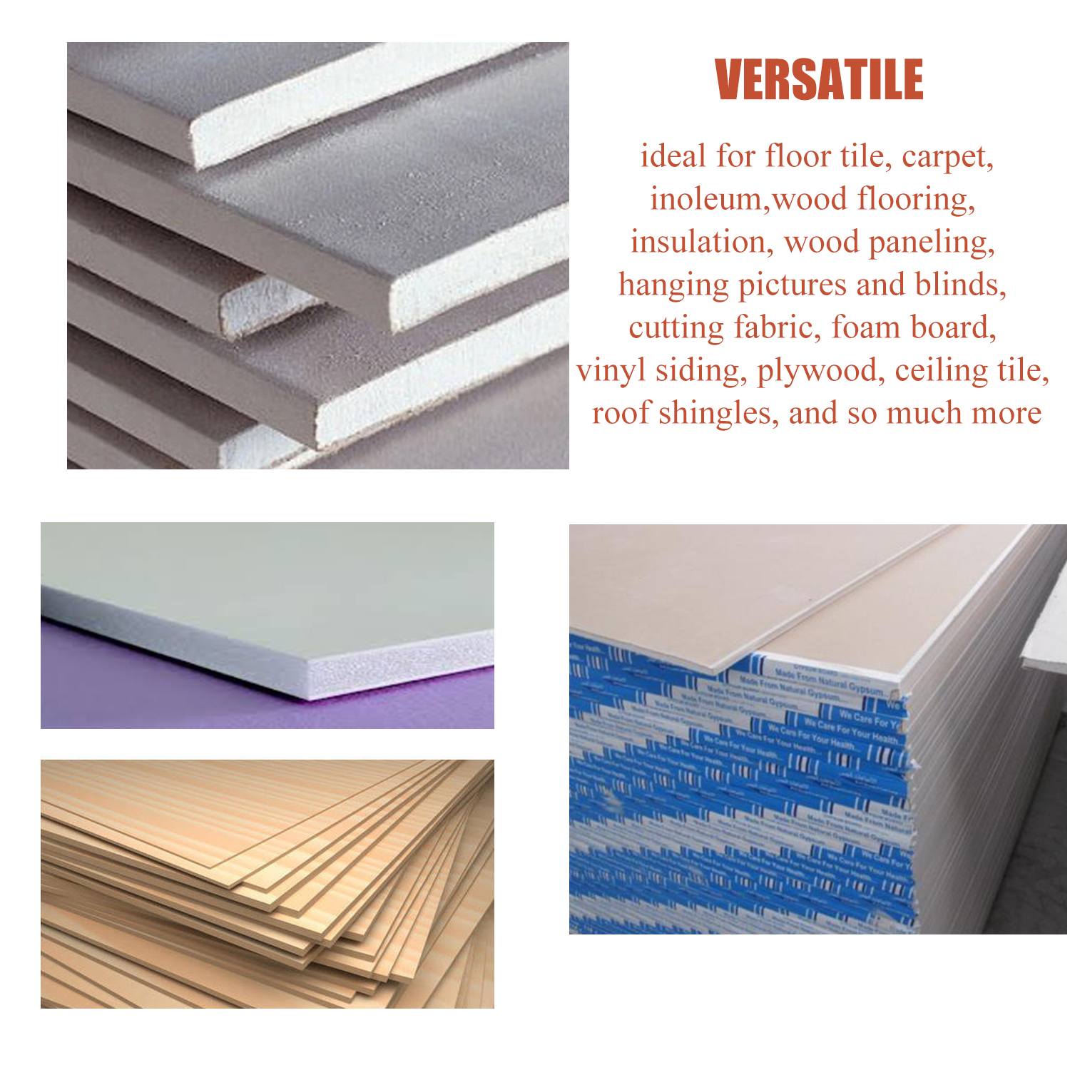 Gypsum Board Tool Gypsum Guide Cement Board Locator Woodwork Tile Contractor Cut Drywall Tool Gypsum Board Cutting Tool Set