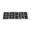 For Audi A2/ A3 8L A/C Button Repair Kit Fix Faded Ugly Car Stickers Car Air Condition Control Switch Button Repair Stickers