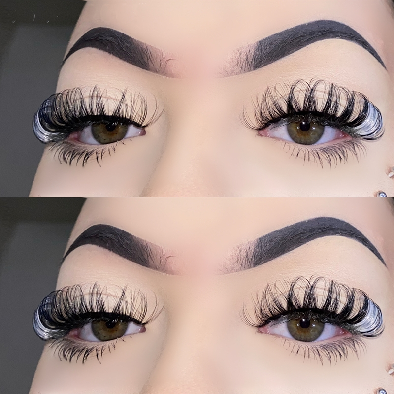 Russian Lashes With Color