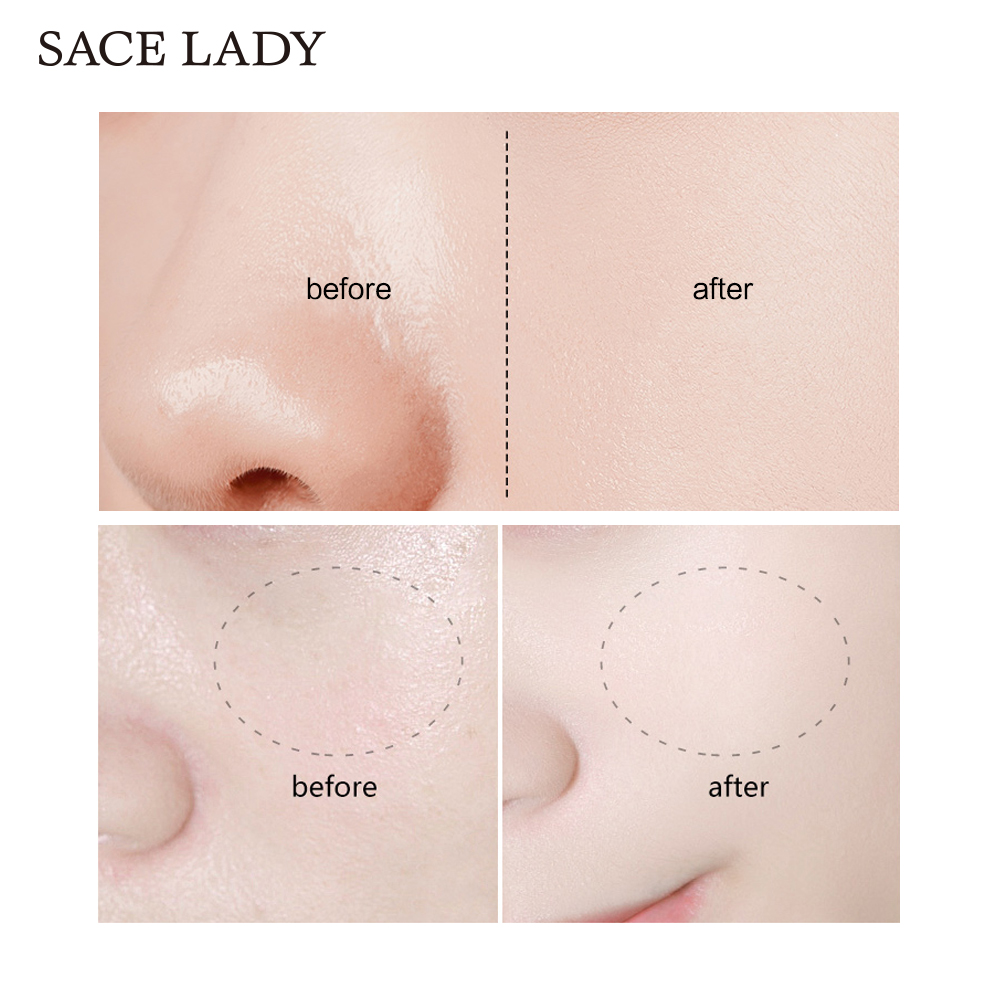 30ML SACE LADY Face Primer Matte Liquid Base Lighten Pores Cream Oil Control Smooth Fine Lines Brighten Cosmetic Nude Foundation