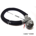 Grey 12mm*150mm Soft Shackle,UHMWPE Winch Shackle for Offroad,Truck,Synthetic Rope Shackle