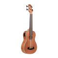 30 Inch Electric Bass Ukulele Ukelele Uke Sapele Plywood Body Padauk Fretboard Rubber Strings Built-in Tuner EQ with Audio Cable