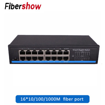 16 Port Gigabit Switch bps Full-Duplex Gigabit Ethernet Switches 10/100/1000M