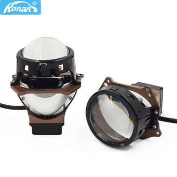 Ronan Headlight Lenses 3.0 inch Bi-LED Projector LED Light Lamps Kit 5500k 12V car headlight super bright more widely Retrofit