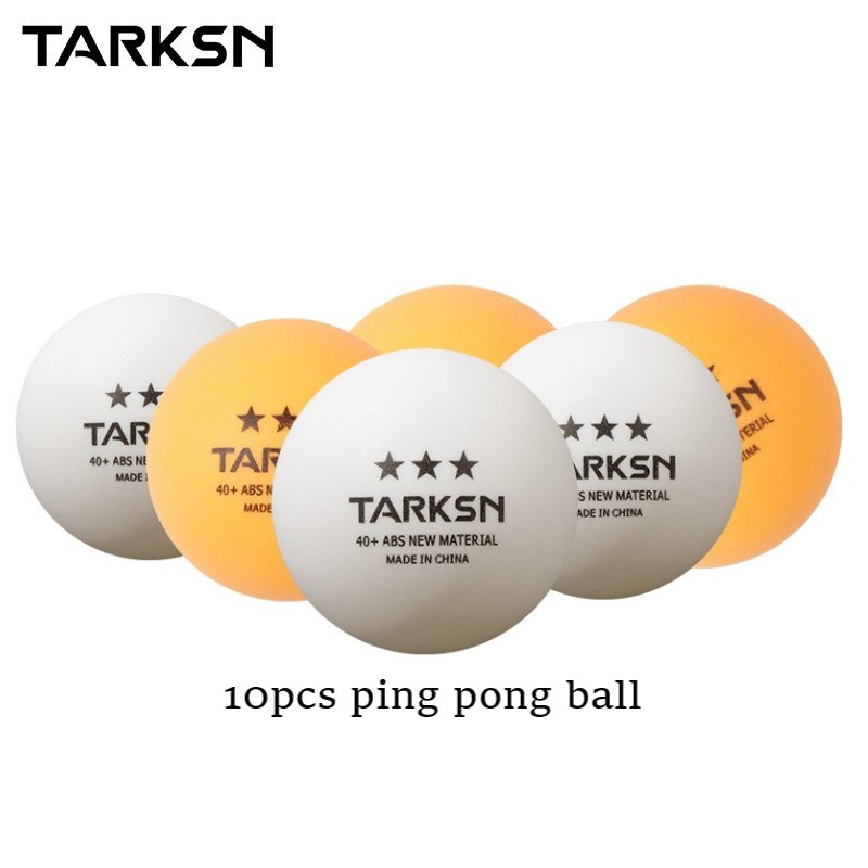 TARKSN 3 Star Ping Pong Balls 10pcs 40+mm ABS New Material Training Table Tennis balls Wholesale